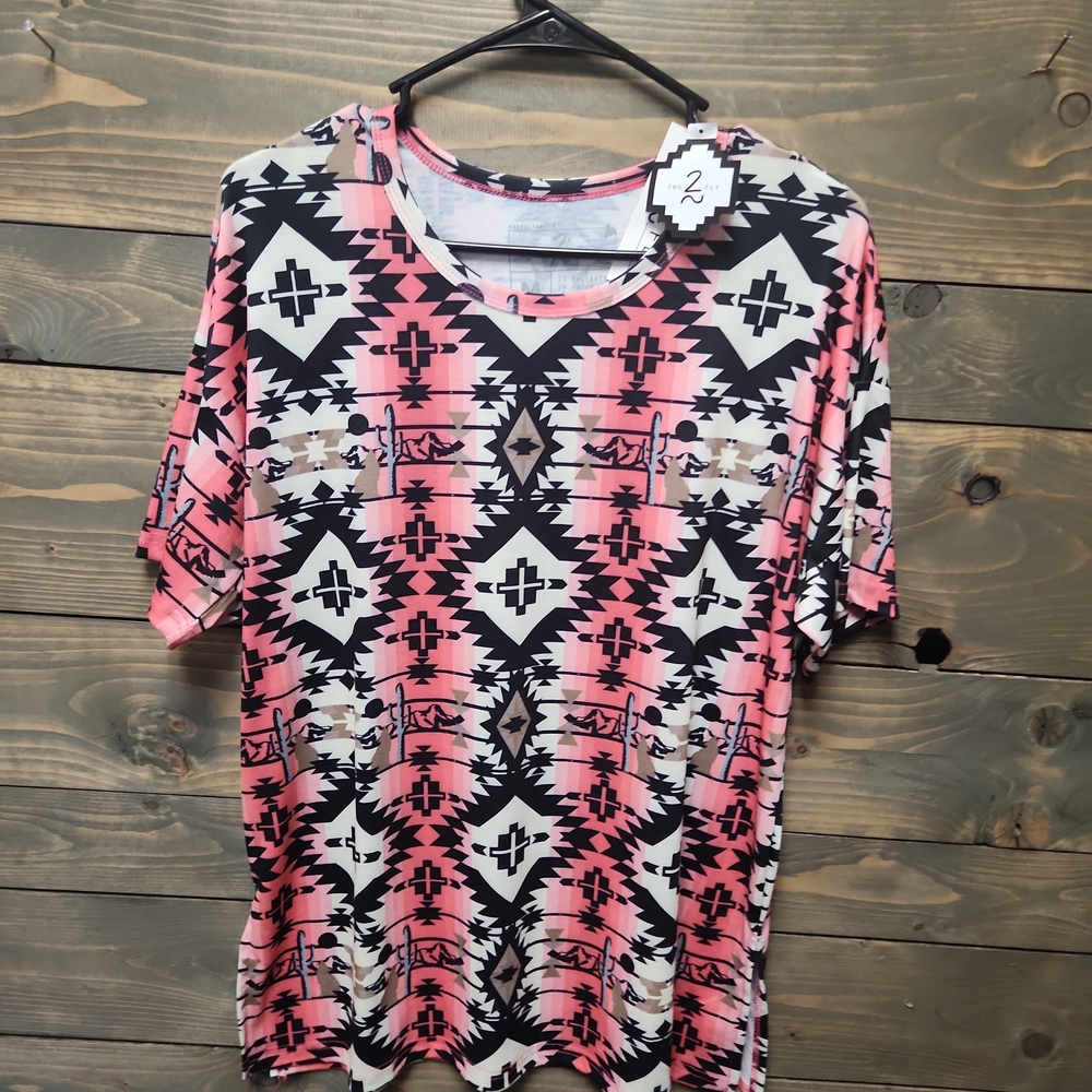 TWo 2 FLY WESTERN AZTEC TOP SIZE MEDIUM NWT